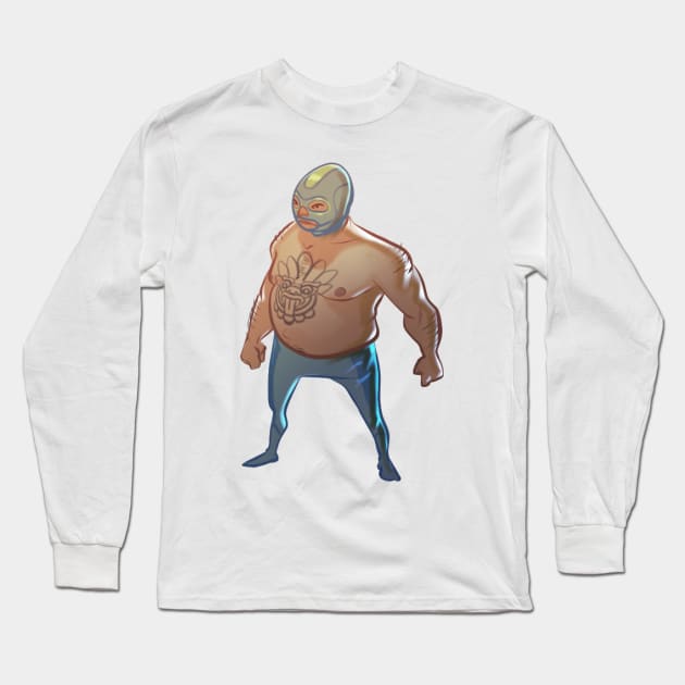 Lucha Libre Long Sleeve T-Shirt by santaplix 